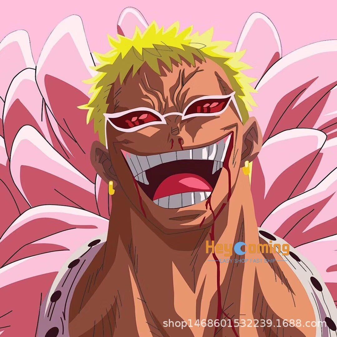 One Piece Donquixote Doflamingo Sunglasses Cosplay Glasses for