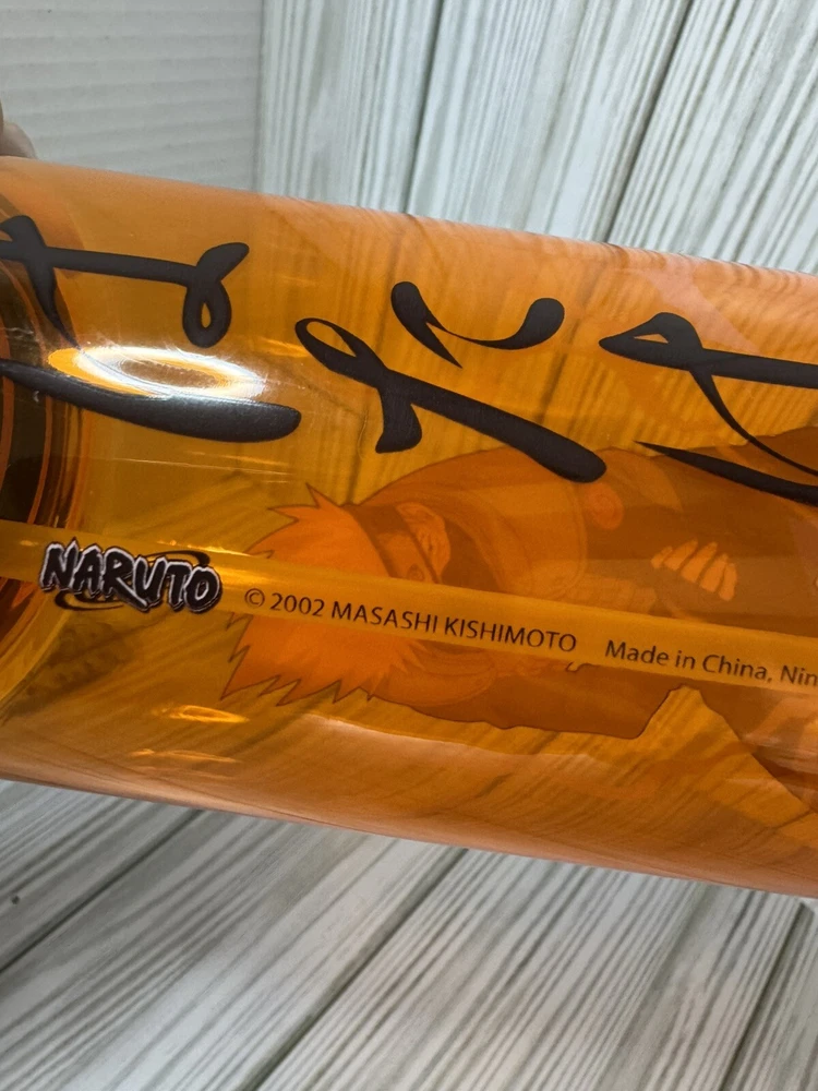 Naruto Bento Box And Plastic Water Bottle Orange Fork Spoon 2 Trays New Naruto Bento Box And Plastic Water Bottle Orange Fork Spoon 2 Trays New
