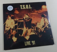 TSOL T.S.O.L. “Live ’91” COLOR Vinyl LP Record NEW MINT SEALED LIMITED Post Punk