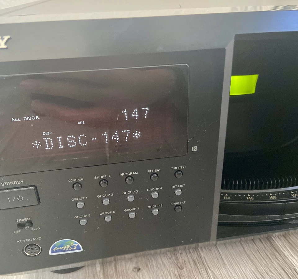 Sony CDP-CX355 300 Disc CD Player Changer Parts Or Repair Powers On Table Error - Image 4 of 4