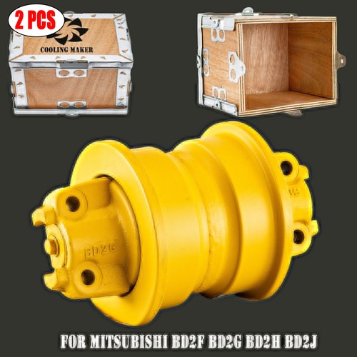 2Pcs Track Bottom Roller For Mitsubishi BD2F BD2G BD2H BD2J Undercarriage Roller - Picture 1 of 13