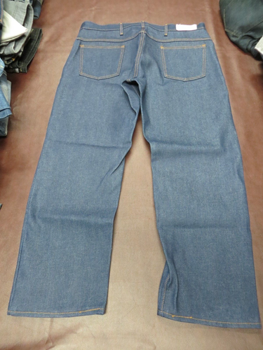 JC PENNY VINTAGE STRAIGHT FIT RAW INDIGO DENIM 38X28 USA MADE - Picture 4 of 9