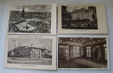 4 WWII Era Dresden Germany Postcards old German postal cards