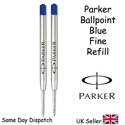 2er-Pack Original Parker Kugelschreiber Mine BLAU Biro Feinquink Flow Kugelschreiber