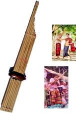 Authentic Thai Khaen Bamboo Mouth Organ Lao Isan Folk Musical Instrument