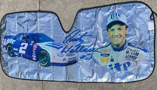 VTG Rusty Wallace #2 Nascar Miller Lite Auto Car Windshield Sun Shade Protector - Picture 2 of 14