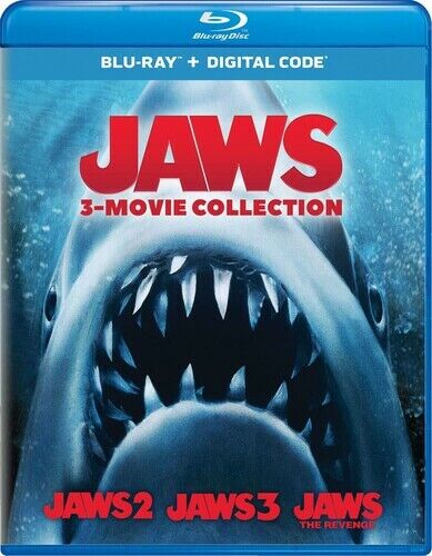 Jaws: 3-Movie Collection [ Blu-ray] 3 Pack, Roy Scheider , Dennis Quaid , Lorrai - Afbeelding 1 van 1