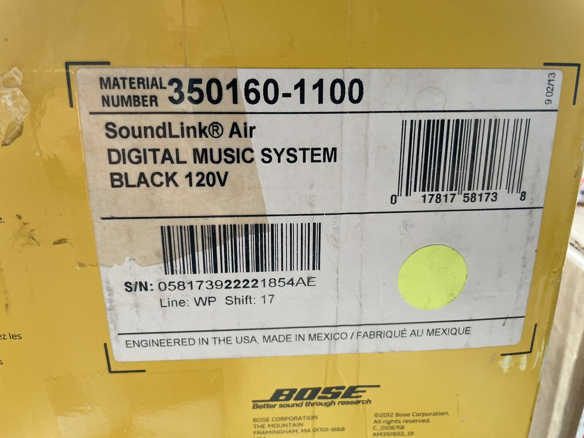 アンプ BOSE SOUNDLINK AIR SoundLink® Air digital music system | Bose
