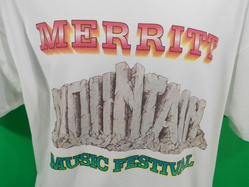 Camisa MERRITT MOUNTAIN MUSIC FESTIVAL 1995 CREW Jerry Lee Lewis Oakridge Niños LG - Imagen 2 de 8