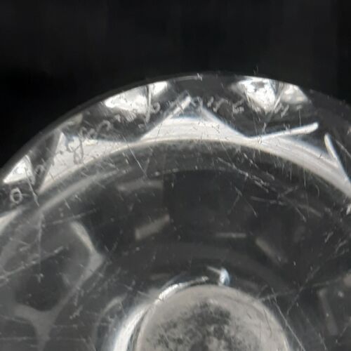 Vintage Pair of Orrefors Candle Holders Clear Glass Pair Signed Numbered 2 1/2" - Picture 10 of 11