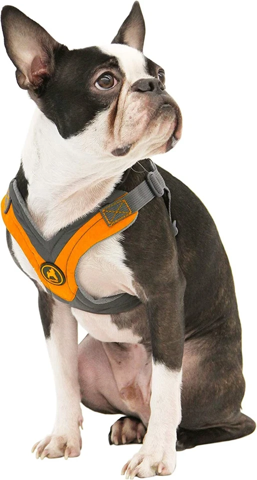 GOOBY Dog Trekking Harness Orange Choke Free Walking XL  21 - 25.75" Chest - Image 2 of 4