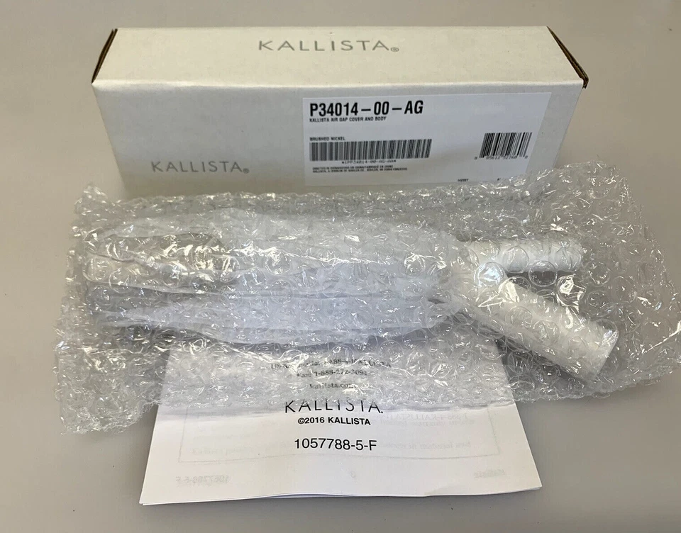 Cubierta y cuerpo Kallista Air Gap P34014-00-AG níquel cepillado NUEVO Foto 2 de 4