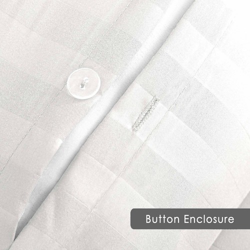 Luxury Duvet Cover Quilt Covers Bedding Set Satin Stripe Single Double King Size - Picture 72 of 74