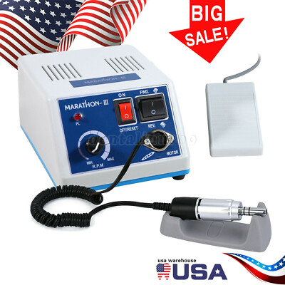 Marathon N3-A Dental Lab Micromotor – 35,000 RPM, Electric Polisher W/ Autochuck – CE/FDA Approved