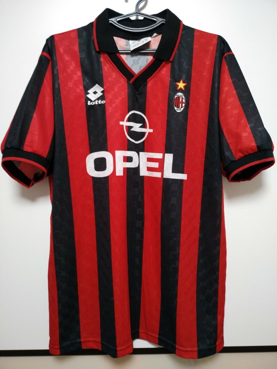 SIZE L AC MILAN 1995-1996 HOME FOOTBALL SHIRT JERSEY | eBay