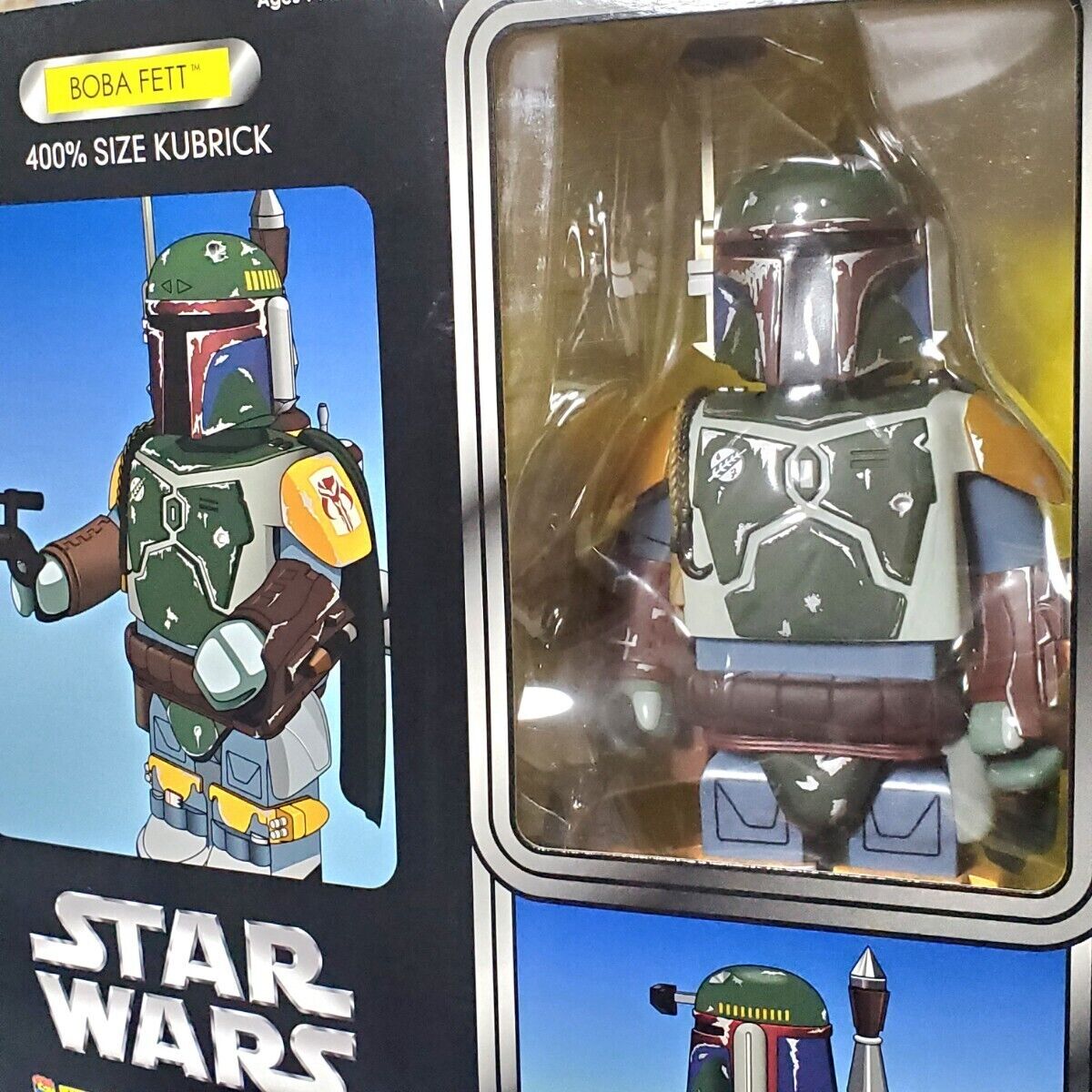 KAWS Star Wars Boba Fett Kubrick 400% Figure BE@RBRICK KAWS Star Wars Boba Fett Kubrick 400% Figure BE@RBRICK