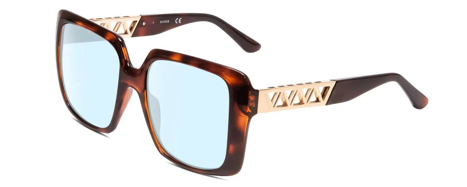 Guess GU7689 Damen Multi-Focus Blau Licht Brille Schildplatt Havanna Braune Gold - Bild 2 von 2