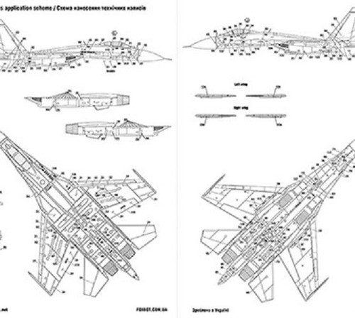 Sukhoi Su-27P Parte 2 Fuerzas Aéreas Ucranianas, camuflaje digital 1/48 Foxbot 48-085A - Imagen 4 de 12