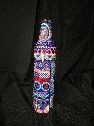 MOUNTAIN DEW RED WHITE BLUE STARS DESIGN 16 OZ ALUMINUM BOTTLE CAN FULL - Picture 4 of 6