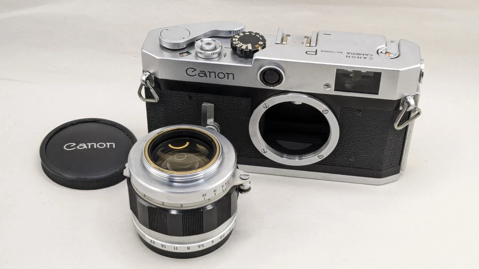 Appareil photo télémétrique Canon P avec objectif Canon 1.4/50mm LTM39 Leica - Photo 3/4