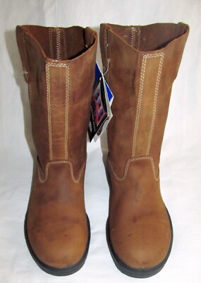 New Blundstone Brown Rancher Pull on Leather Boots Mens Size 