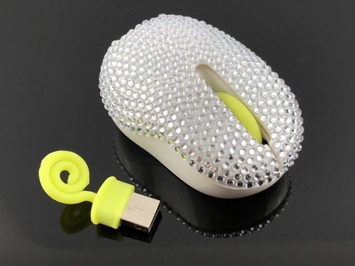 blingustyle Animal Chameleon design Crystal Optical 2.4GHz-Wireless PC Mouse - Picture 3 of 6