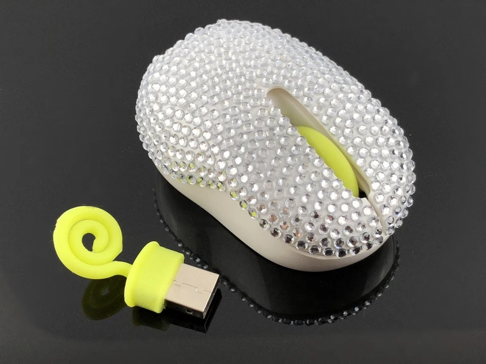 blingustyle Animal Chameleon design Crystal Optical 2.4GHz-Wireless PC Mouse  - Image 3 of 4