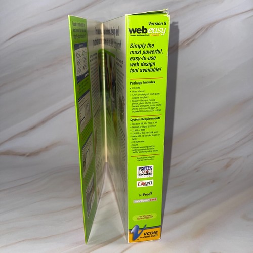 Vintage Vcom WebEasy 5 Complete Web Design Studio Professional with User Manual - Picture 6 of 13