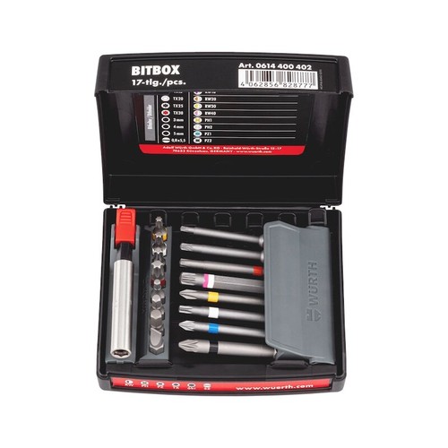 Inserti Avvitatore Lunghi e Corti RW/PH/PZ/TX/ES/Taglio 17pz - WÜRTH 0614400402 - Foto 7 di 10