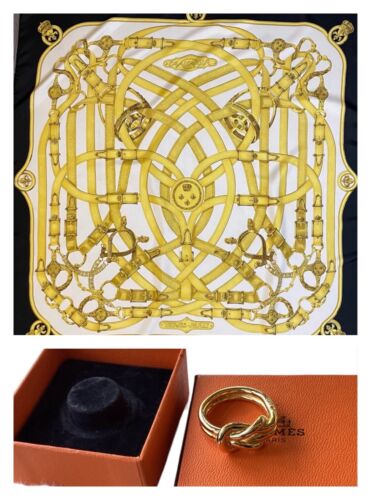 Vintage Hermes Silk Scarf  Cavalcadour By Henri d’