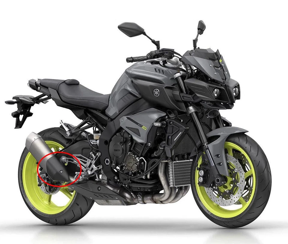 Protetor térmico tampa tubo silenciador fibra de carbono 3K para MT10 2016-2021 - Imagem 2 de 4