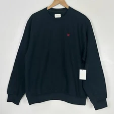 Aime Leon Dore ALD Crest Crewneck 100% Cotton Sweatshirt in Jet Black Men’s XL