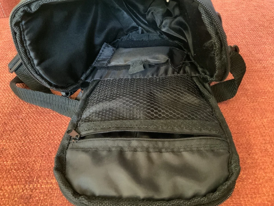 BOLSA VIDEOCÁMARA CÁMARA CÁMARA LONA ACOLCHADA VINTAGE ZEIKOS 3 BOLSILLOS Y CORREA AJUSTABLE Foto 3 de 4