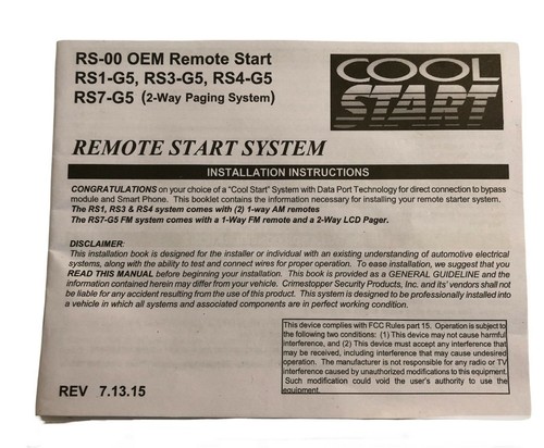 MPC Remote Starter for Honda/Accura RS4-G5 - Picture 5 of 9