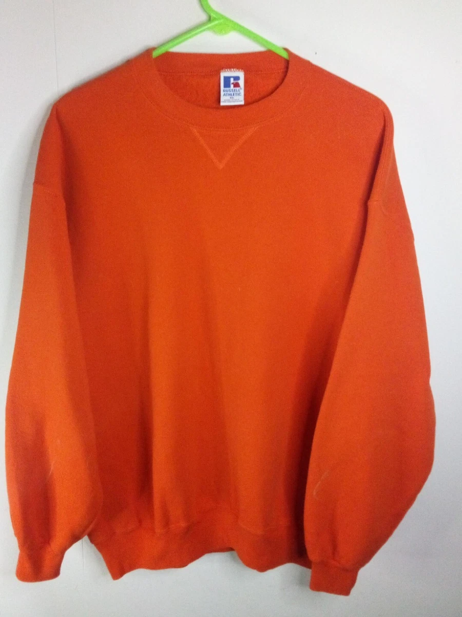 burnt orange crewneck sweatshirt