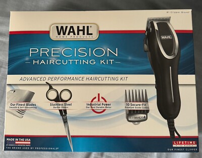 WAHL PRECISION Hair Cutting Kit,  Clipper with Trimmer, carry case in included