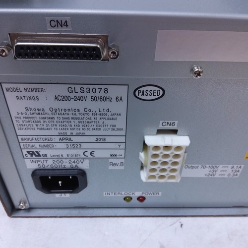SOC Showa Optronics GLS3078 Laser Power Supply - Picture 2 of 2