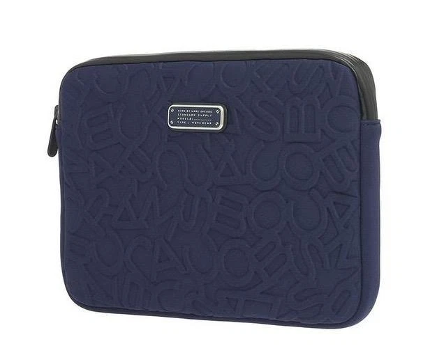MARC BY MARC JACOBS SCRAMBLED LOGO NEOPRENE TABLET ZIP CASE AMALFI COAST NWT $68 - Image 3 of 4