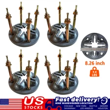 Lot 4 Auto Body Floor Anchor Pot Set DIY 10 Ton Hold Chain Slots In Ground Slot