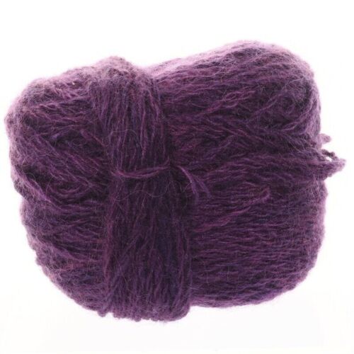 Hilo Lana Seda Mezcla Angora Púrpura Hinchable Suave aprox 220 yardas 3,8 OZ - Imagen 3 de 4