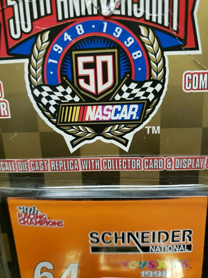 Racing Champions NASCAR 50º Aniversário #64 Schneider Gold 1/64 Toys R Us - Imagem 3 de 4