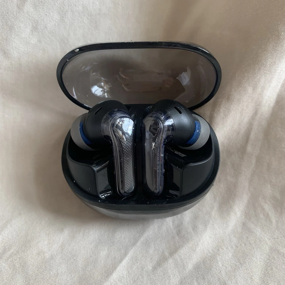 Auriculares inalámbricos transparentes SoundPEATS de bajo costo, Bluetooth 5,3 solo piezas Foto 3 de 4