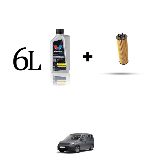 Set ÖLfilter Und 6L FüR VW Caddy V (Sb) 2.0 Tdi 55Kw Von 2020-image