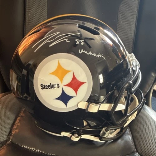 Pittsburgh Steelers Pat Freiermuth Signed Helmet 'Muuuth' TSE Authenticated