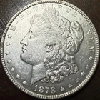 1878 Morgan Silver Dollar -  7 Tail Feathers  - BU+ VAM160-189 Broken R In Trust