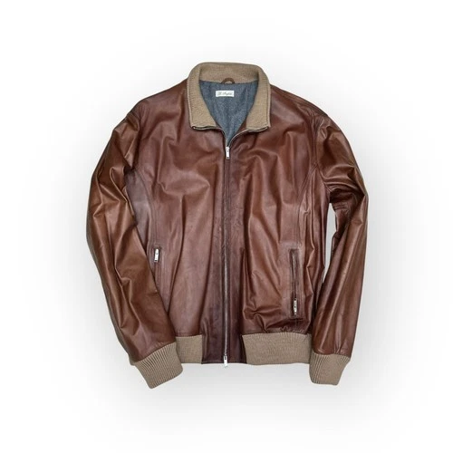 G. Inglese Leather Jacket - Brown - Size 56 - Made in Italy video thumbnail