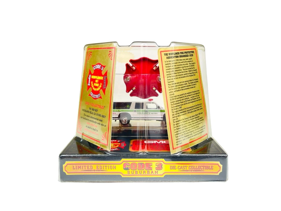 Código 3 Verplank Departamento de Bomberos de Nueva York Suburban con número de serie certificado - fundido a presión 1/64 Foto 3 de 4