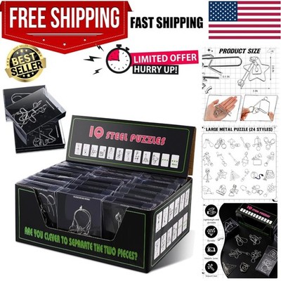 24 Packs Large Metal Bulk IQ Wire Metal with Paper Box Gift Package Education...