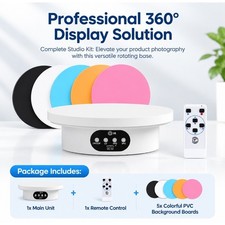 360 Degree Rotating Display Stand Fits Product Photography And Live Streaming