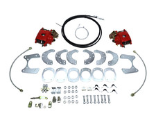 Ford 8 Or 9 Small Bearing Rear Disc Brake Conversion Kit Red Parking Brakes